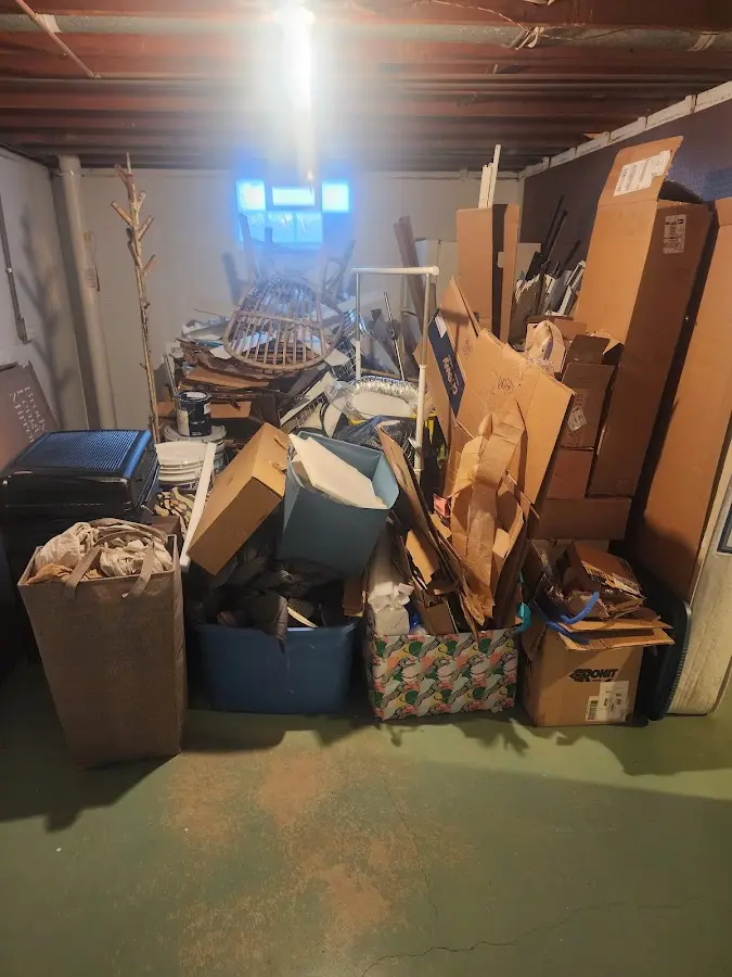 Roll-off dumpster container at job site for Construction Dumpster Rental in Briarcliff Manor